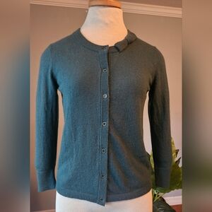 KATE SPADE Crewneck Wool and Cashmere Blend Cardigan Sweater!